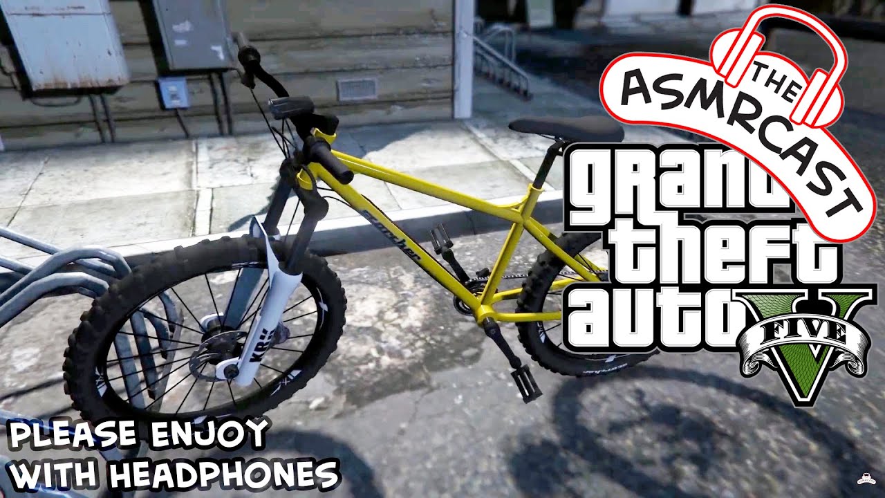 ASMR GTA V PC [1080p 60fps] - Cycling Up & Down Mt. Chiliad [Binaural]