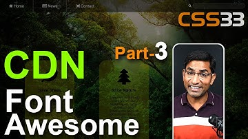 Font Awesome CDN icon html CSS tutorials in Hindi / Urdu Part-3 CSS-33