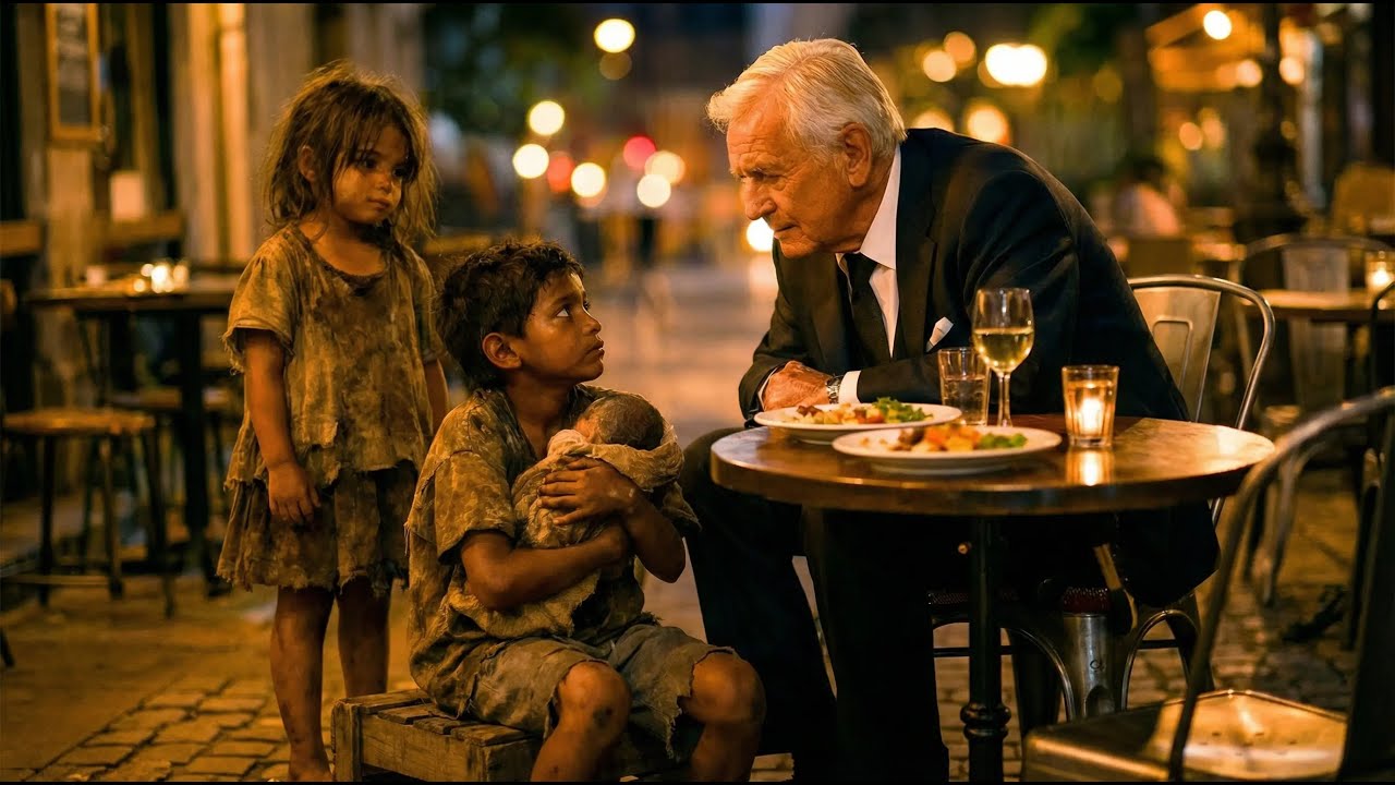 ÉL PIDIÓ SOLO LAS SOBRAS… PERO EL MILLONARIO VIO ALGO QUE NADIE VIO