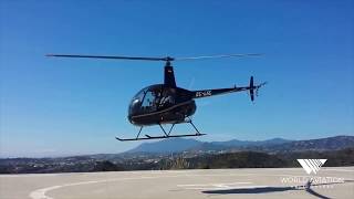 Take off R22 Heliport Marbella