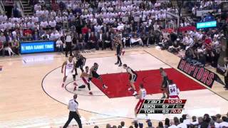 NBA, playoff 2014, Raptors vs. Nets, Round 1, Game 1, Move 39, Patrick Patterson, 3 pointer