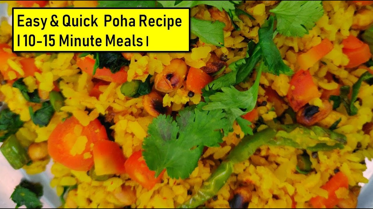 Healthy Breakfast Options: Easy & Quick Poha Recipe | 10-15 Minute