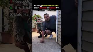 Ranking Funniest chicken screams-04. #shorts #trending