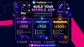 OneWorldLancer | Mobile App Development