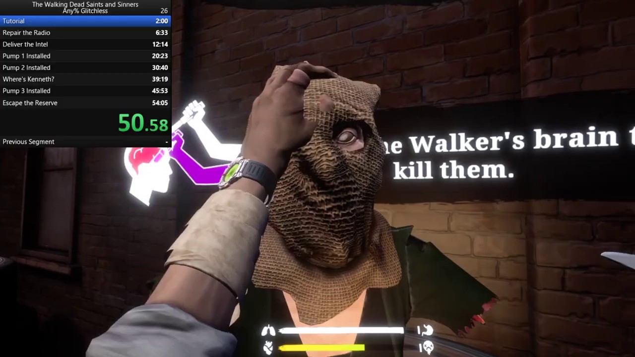The Walking Dead: Saints & Sinners | Glitchless Any % 44:06.76 Speedrun
