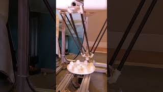 Delta X S V5 prototype + external 4-axis - Play with ping pong balls - Demo