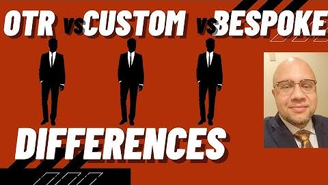 Buying suits: Off The Rack vs Custom vs Bespoke