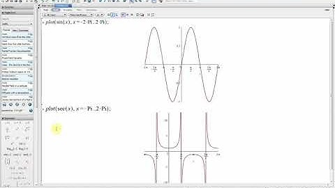 maple plot || two-dimension || parametric plot || multiple plot