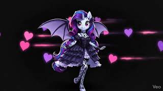 Rarity The Stylish Goth Vampire Pony Girl ~ My Little Pony Equestria Girls Fan Short AI Anime Video