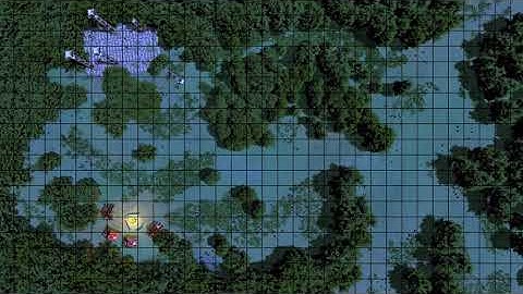 Animated Battlemap - Forest Camp 1 (Night) - 34x19 Grid