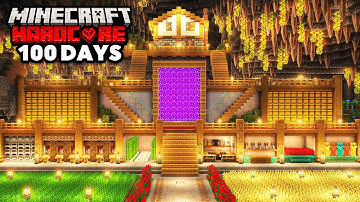 I Survived 100 Days in a CAVE ONLY World in Minecraft Hardcore