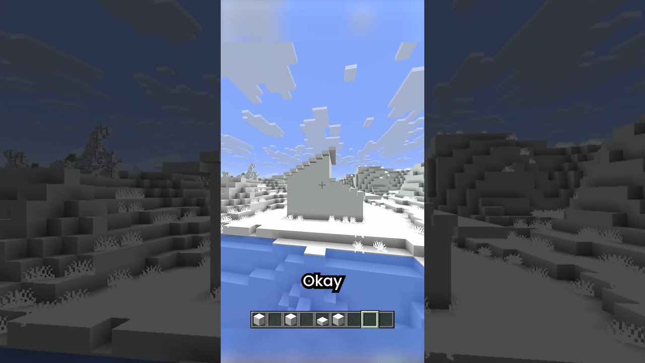 Строим дом в Minecraft, но всё вокруг белое!