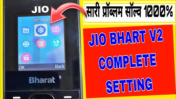 jio bharat v2 phone me setting kaise kare | jio bharat language setting | jio bharat v2 call setting