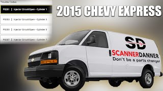 2015 Chevy Express Intermittent Misfire  Injector Circuit Codes [Part 1]