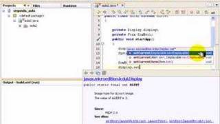 Video Aula Java para celular j2me criando um form