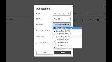 Endtest - Executing a Mobile Test