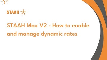 STAAH Max V2 - How to enable and manage dynamic rates?