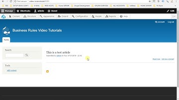 Business Rules Video # 3 - Show message on the site to specific user role