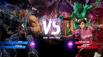 MARVEL VS. CAPCOM: INFINITE / RYU & VENOM vs FIREBRAND & CHUN-LI] / Lv.VERY HARD