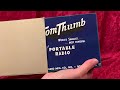Unboxing a 1955 radio that's new, never used - Tom Thumb - subminiature tubes, pre-transistor