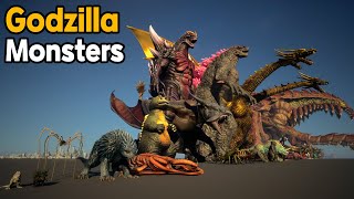 Godzilla Monsters Size Comparison