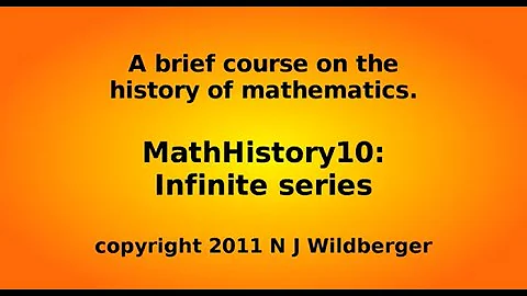 Infinite series | Math History | NJ Wildberger