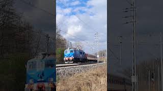 EU07 - 320 z Wagonami i DM90 #kolej #trainspotting #pociągi #transport #railway #lokomotywa #train