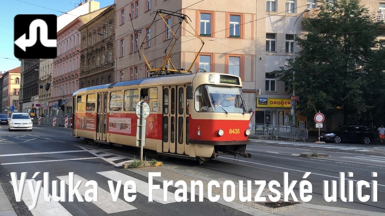 🚧 Výluka ve Francouzské ulici - VÝLUKY V PRAZE [4K]