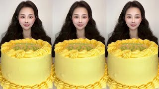 Asmr🍰Eating Pistachio Custard Cake🍰 (Soft And Waxy Sound) 크림丨먹방丨Mukbang丨Satisfying丨Eatingshow