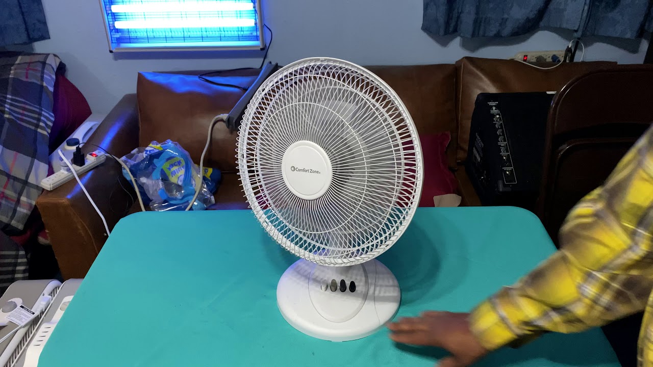 Comfort zone oscillating fan - YouTube