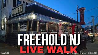 LIVE IRL Walk - Freehold NJ Night Walk