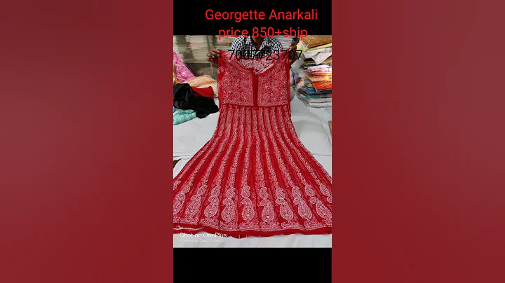 Georgette Anarkali price 850+ship