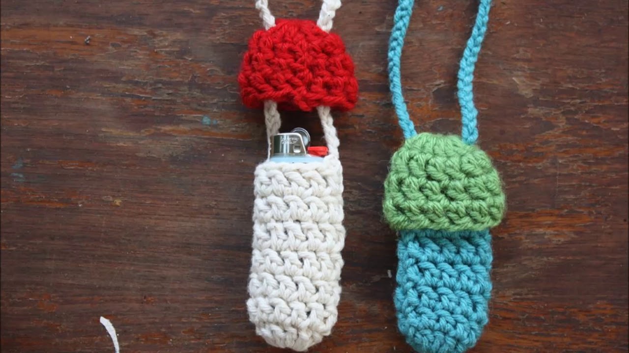crochet lighter holder YouTube