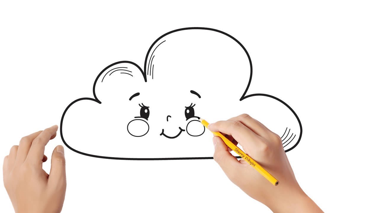 Cómo dibujar una nube | Dibujos sencillos - thptnganamst.edu.vn