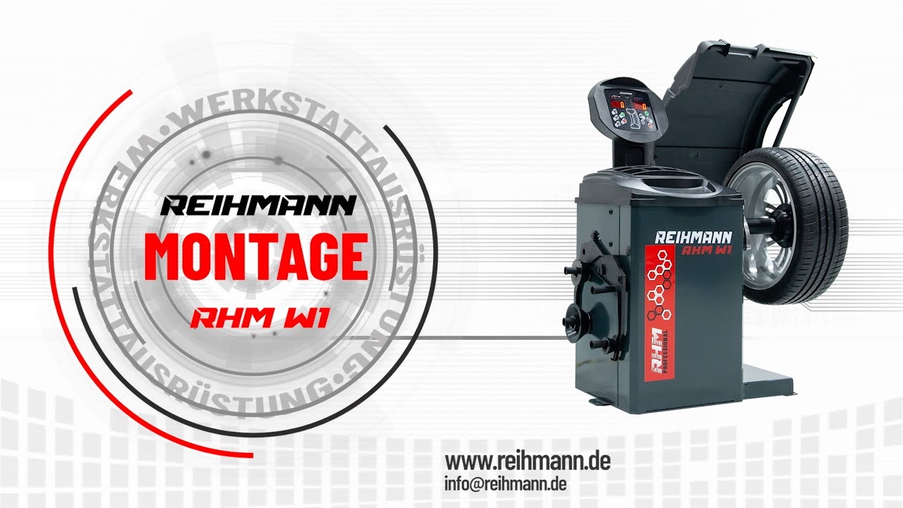 Montage Auswuchtmaschine Reihmann RHM W1