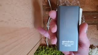 Розпакування Goodram HL100 512GB USB 3.2 Type-C TLC Black з Rozetka