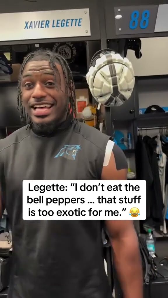 Xavier Legette brought some left over raccoon from Christmas to practice today (via keepblitzin/TT)