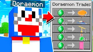 Minecraft But Doraemon Trades OP Items