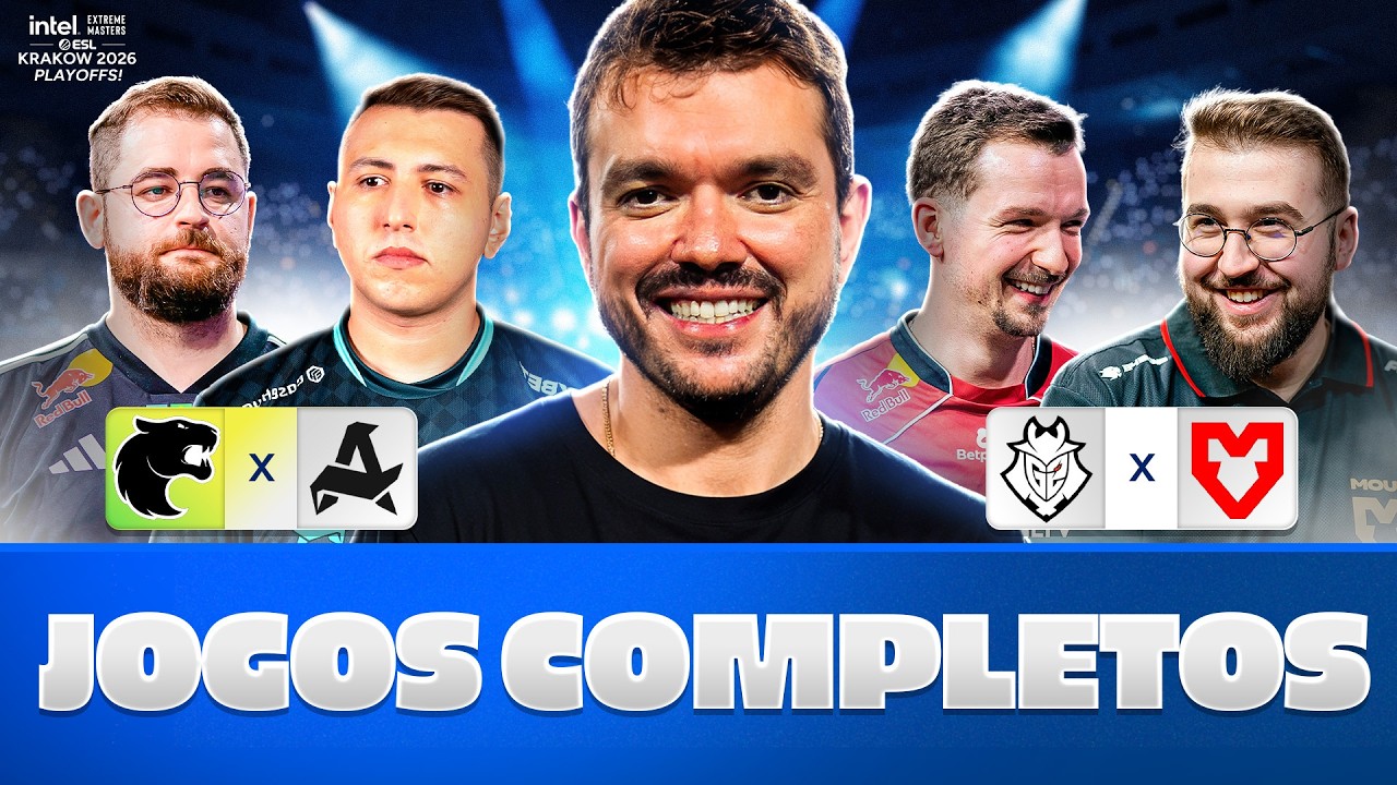 QUARTAS DE FINAL - IEM Kraków 2026 - Stage 2 - !socio - Siga @Gaules nas redes sociais!