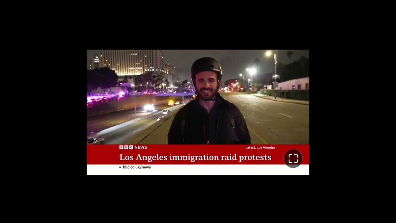 Immigration raid protest in Los Angeles which led to chaos in the city.