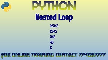pattern program in python using nested loop in hindi