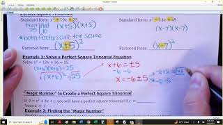 Celebrity A2 4-6 Notes (completing the square) Wealth