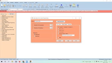 Penyelesaian Program Linear dengan Aplikasi POM/QM for Windows