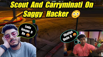 Scout And Carryminati Angry On Saggy Hacking 🤬 #scout #carryminati #saggyhacker