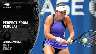 Jessica Pegula Hit Beautiful Down-The-Line Backhand! | 2024 US Open thumbnail