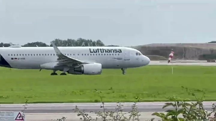 Lufthansa  Airbus-A320-214 takeoff from Copenhagen-Munich#planespotting #aviation