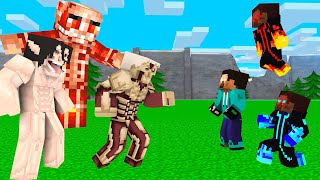 Monster School Herobrine Attack On TiTan #2 +More - Minecraft Animation