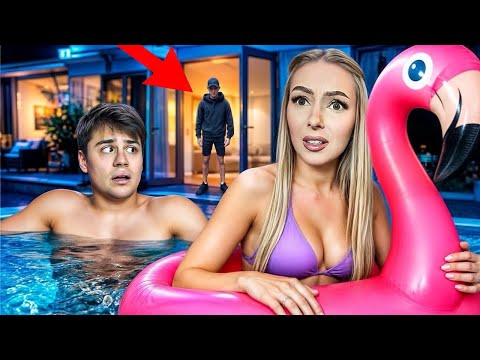 A CRAZY FAN RUINED OUR POOL SLEEPOVER!