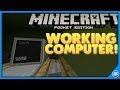 WORKING COMPUTER IN MCPE 1.0.8! // Minecraft Pocket Edition [MCPE] (NEW)