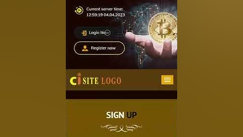GC HYIP Template 803 Mobile View